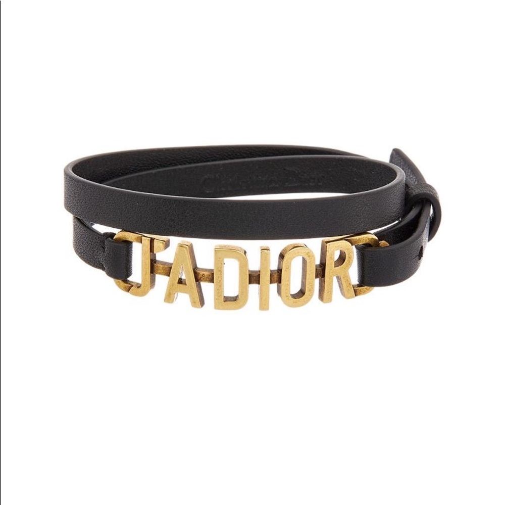 NWOT authentic Dior Leather Wrap Bracelet